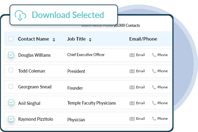 Download the cold call list.