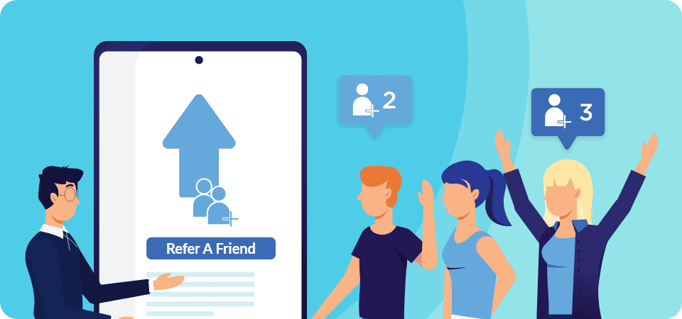 Ask for referrals to get web design leads.