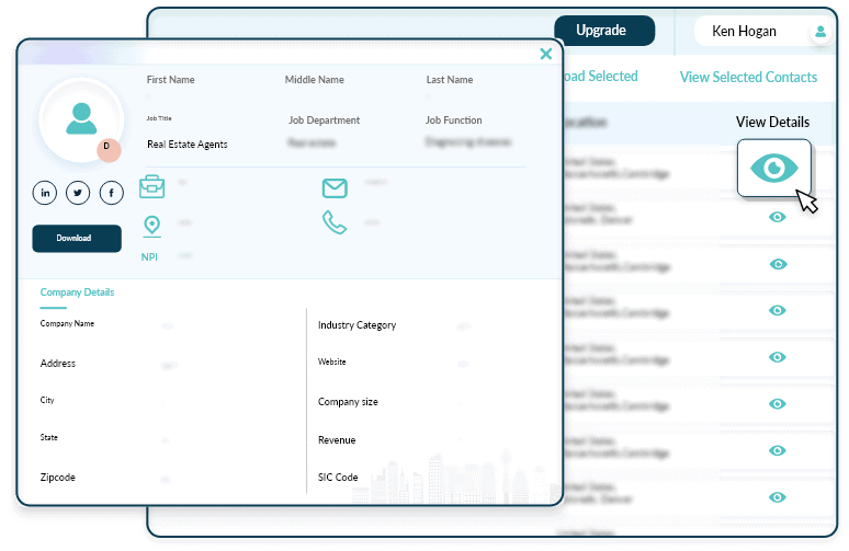 B2B prospecting list