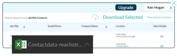 Download your prospecting list.