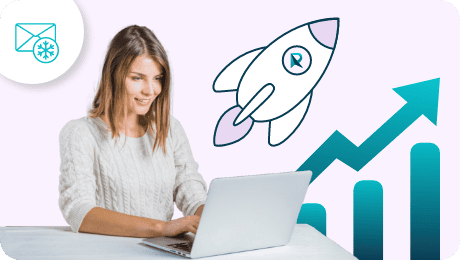 upward graph representing cold email outreach success strategy