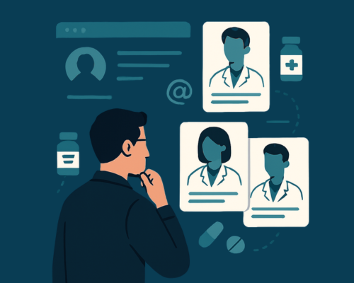 Healthcare recruiter emailing pharmacists for clinical roles