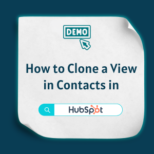 Clone a View in Contacts Feature Clone a View in Contacts - Feature