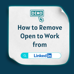 How to Remove Open to Work from LinkedIn How to Remove Open to Work from LinkedIn