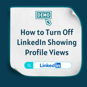 How to Turn Off LinkedIn Showing Profile Views How to Turn Off LinkedIn Showing Profile Views