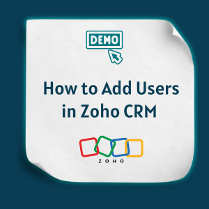 How to Add Users in Zoho CRM feature How to Add Users in Zoho CRM feature