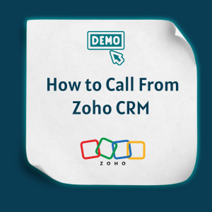 How to Call From Zoho CRM feature How to Call From Zoho CRM feature