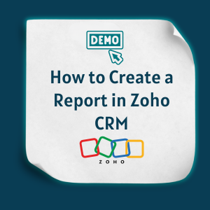 How to Create a Report in Zoho CRM feature How to Create a Report in Zoho CRM