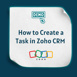 How to Create a Task in Zoho CRM Feature How to Create a Task in Zoho CRM Feature