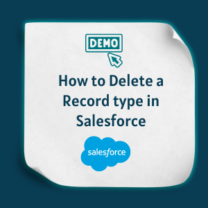 How to Delete a Record type in Salesforce Feature