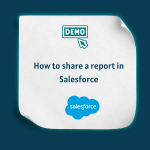 How to share a report Salesforce Feature 2