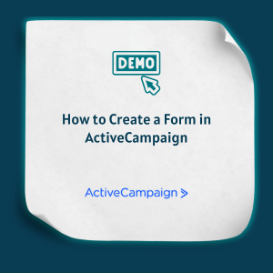 How to Create a Form in ActiveCampaign Feature