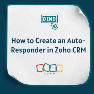 How to Create an Auto Responder in Zoho CRM feature How to Create an Auto-Responder in Zoho CRM feature