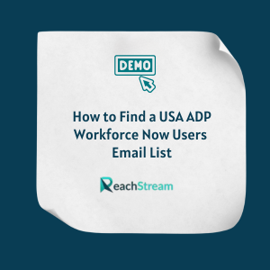 How to Find a USA ADP Workforce Now Users Email List
