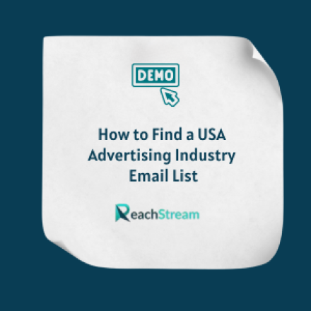 How to Find a USA Advertising Industry Email List