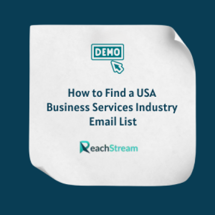 How to Find a USA Business Services Industry Email List