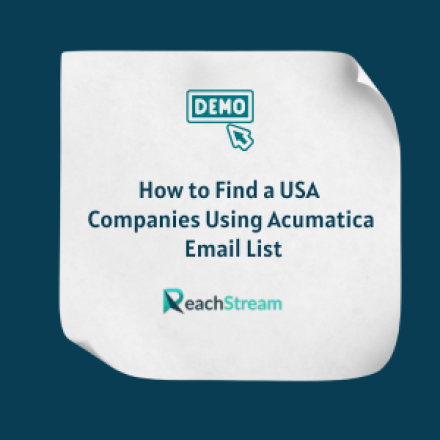 How to Find a USA Companies Using Acumatica Email List