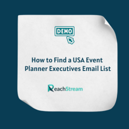 How to Find a USA Event Planner Executives Email List