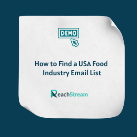 How to Find a USA Food Industry Email List