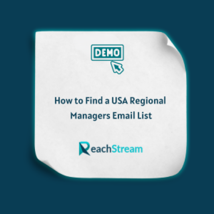 How to Find a USA Regional Managers Email List - Feature