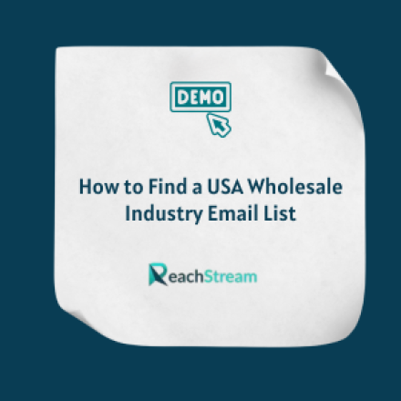 How to Find a USA Wholesale Industry Email List